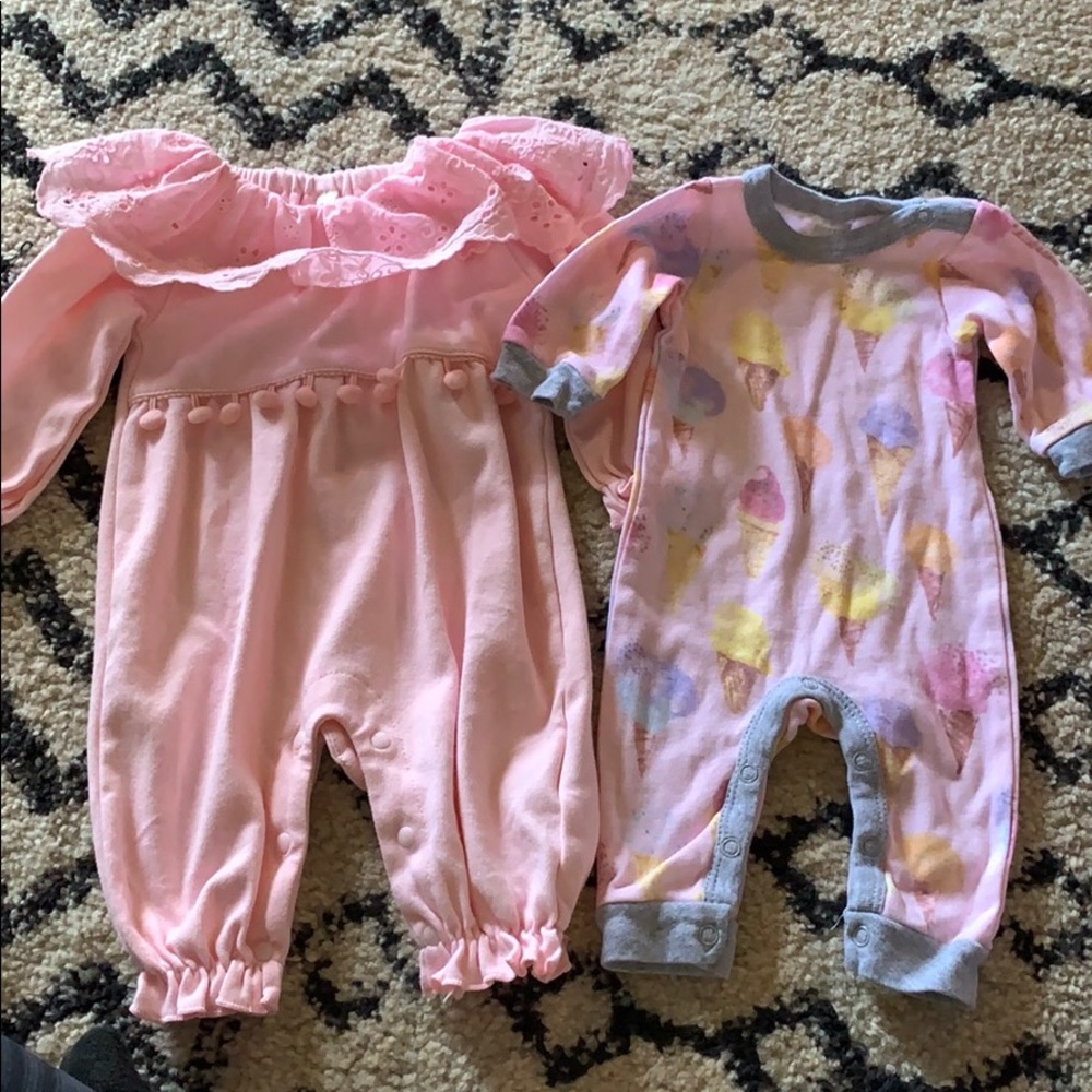 Two 3 month Rompers
